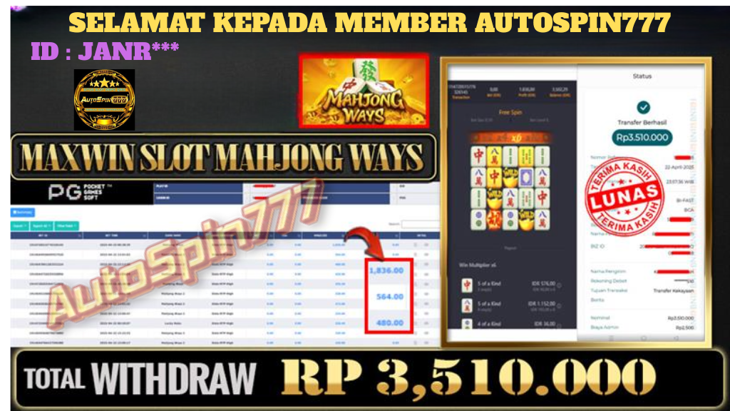 SELAMAT KEPADA MEMBER AUTOSPIN777