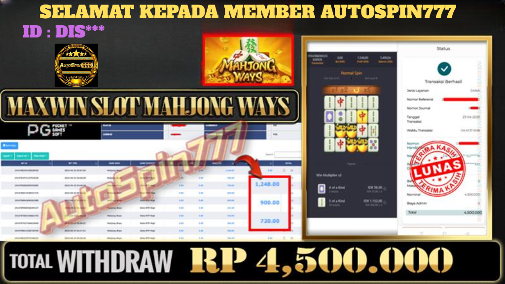 SELAMAT KEPADA MEMBER AUTOSPIN777