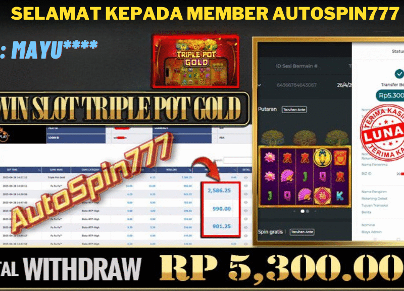 SELAMAT KEPADA MEMBER AUTOSPIN777