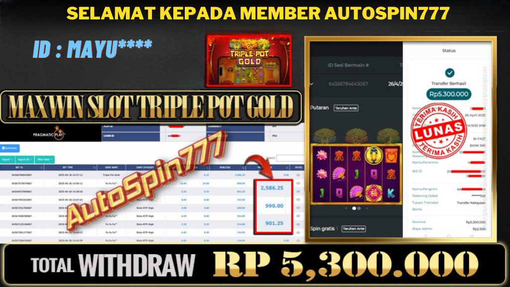 SELAMAT KEPADA MEMBER AUTOSPIN777