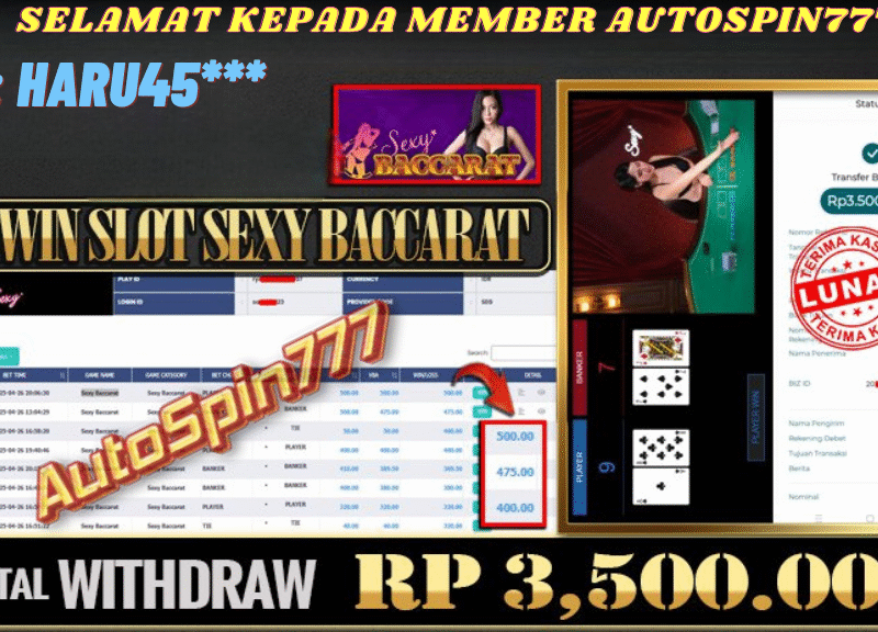 SELAMAT KEPADA MEMBER AUTOSPIN777