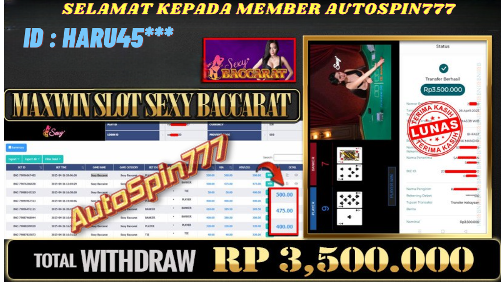 SELAMAT KEPADA MEMBER AUTOSPIN777