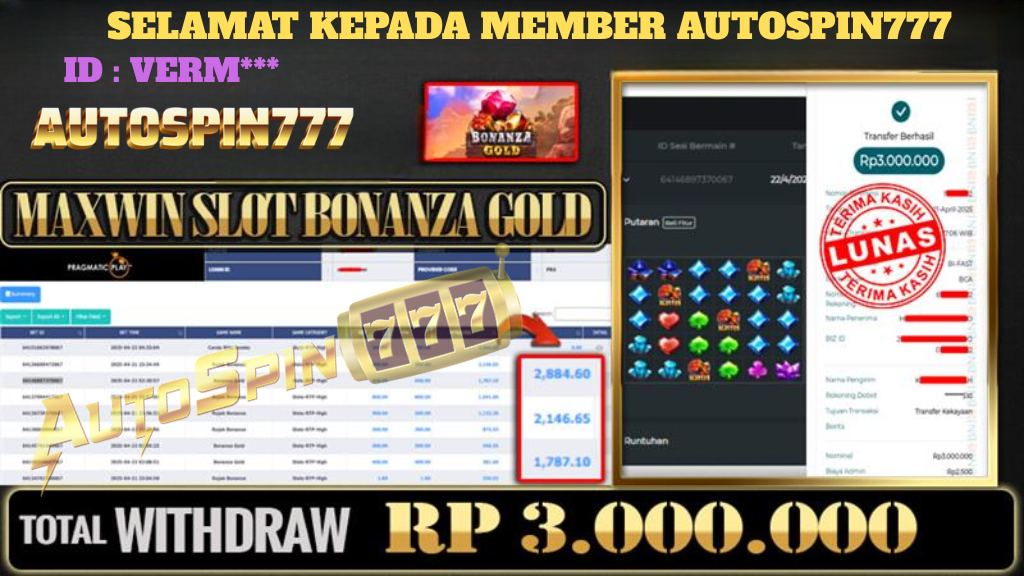 SELAMAT KEPADA MEMBER AUTOSPIN777
